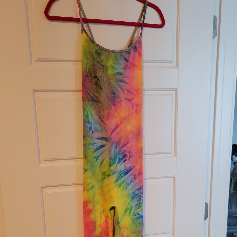 tie dye jumpsuit size L brand new
